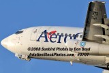 2008 - Aerogal B737-2Y5/Adv HC-CER takeoff from MIA airline stock photo #0707