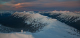 Pasayten Sunset:  Slate Peak & Gold Ridge, View North <br> (Slate012511-25.jpg)*