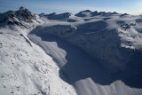 Mt Fowler (L) & Fowler Glacier E Arm, View SE <br> (Lillooet011508-_0624.jpg)