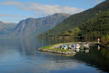 A dock along the Aurlandsfjord