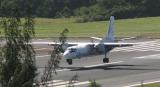 An-26 of Avialeasing, registered as UK26003 in Uzbekistan, landing in SJU, Jan, 2006