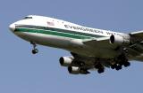 N481EV, a veteran cargo 747, approaches JFK 31L