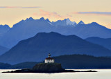 Eldred Rock lighthouse in the Lynn Canal, Alaska