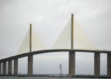 The beautiful Sunshine Skyway Bridge spans 5.5 miles of the Tampa Bay