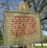 Site of Historic Bells Tavern in Cave City, KY