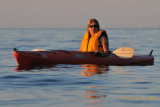 Sunset kayaking on Lake Erie