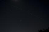 International Space Station crossing Ohio (two minute exposure)
