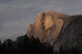 Half Dome at sunset from the Valley