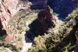 Looking down from Angels Landing