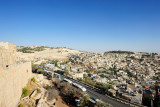 Jerusalem, city wall and East Jerusalem