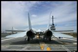 View of F-14 Tomcat From Behind