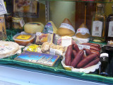 Delicacies of Galicia... cheese, ham and sausages
