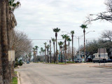 View looking up Broadway.  The major damage was by Seawall