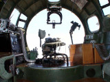 Bombadier position from inside the plane
