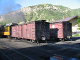 D&S boxcars in Durango.