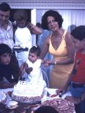 My sister Georgias 1st birthday party (2-Aug-1972)