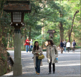 visitors to Meiji Shrine