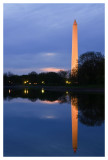 Washington Monument at dusk