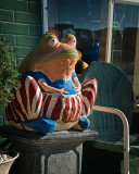 Red, white, & blue frog