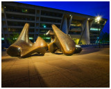 Sculptures in front of city hall