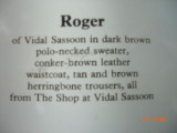 Roger the model.