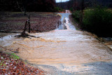 My Rd. & Bridge To day(12/11/08) after 2in of rain in less than a Hr.