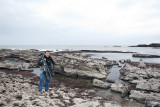 My friend Alfonso Micó and Hugo on the central coast of Asturias.