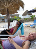 Yuri & Shannen relaxing on the beach