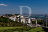 Pq. Eduardo VII, Mq. Pombal, the Castle and the River Tagus