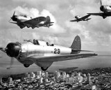 1941 - NAS Miami Northrop BT-1 torpedo bombers north of downtown Miami