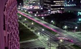 1973 - time exposure from our Century Plaza Hotel balcony