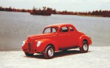 1969 or 1970 - Richard Wood's 1940 Ford by the Miller Road lake east of the Palmetto (comments below)
