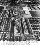 Early 1964 - aerial view of Palm Springs Mile looking east