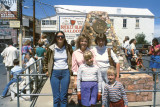 1985 - Karen Johnson, Karen C. Boyd, Karen D. Boyd, Brenda and her son Justin at Pony Express Centennial Monument