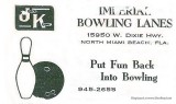 1966 - ad for Imperial Bowling Lanes on West Dixie Highway in North Miami Beach
