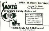 1966 - ad for Smokeys Family Restaurant on State Road 7 in Hollywood