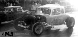 1962 or 1963 - Polar White roof coating sponsored car and Freeman Sod sponsored car racing at Hialeah Speedway