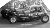 1962 or 1963 - Austin Ford sponsored car at Palmetto Speedway, Medley