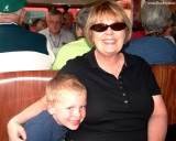 July 2009 - Kyler M. Kramer with his grandma Karen C. Boyd on the Manitou Springs-Pike's Peak cog train