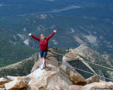 2009 - Karen on top of Pikes Peak, Colorado