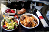 Lunch onboard Northwest flight 803 B747-451 N670US