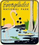 1950's - Everglades National Park travel decal