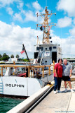 September 2009 - Cari Henriquez and Don Boyd next to the USCGC DOLPHIN