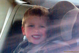 October 2009 - Kyler in his car seat at Garden of the Gods