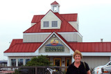 April 2010 - Karen in front of the great Kentmorr Restaurant on the eastern shore of Maryland