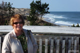 April 2010 - Karen at Cape Henlopen State Park, Delaware