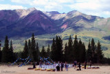 Closeup of the site of Justin and Ericas wedding at Crested Butte Mountain Resort (2648)