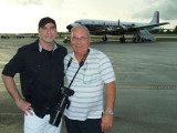 2010 - huge aviation buff (and great actor) John Travolta and Don Boyd with the HFFs restored Eastern DC-7B N836D