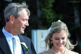 Tim Mueller, Ericas dad, and Erica waiting to walk to the altar (2672)