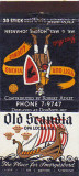 Early 1950's - matchbook cover for Old Scandia Restaurant in Opa-locka
